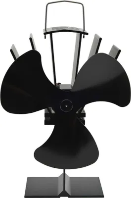Obrázek produktu pro vidaXL Ventilátor na sporák s tepelným pohonem 3 lopatky černý