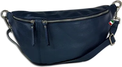 Image de Florence Sac en cuir Sac banane bleu OTF820B