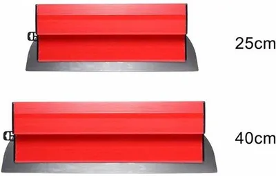 Image de Deux lames de coupe et lames-spatules métalliques efficaces, tranchantes, faciles à fabriquer, lisses, d'une longueur de 25 cm et 40 cm