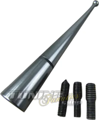 Produktbild von PREMIUM Kurzstab-Antenne Auto Radio 16V GRAU SCHWARZ Set für viele Fahrzeuge