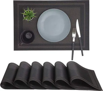 Immagine prodotto di Set di tovagliette Famanu – Eleganti accessori per la tavola – Resistenti al calore e antiscivolo