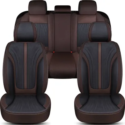Produktbild von Premium Schonbezüge-Komplettset für Dodge Journey Bj 2008-20 in Schwarz/Braun FV3