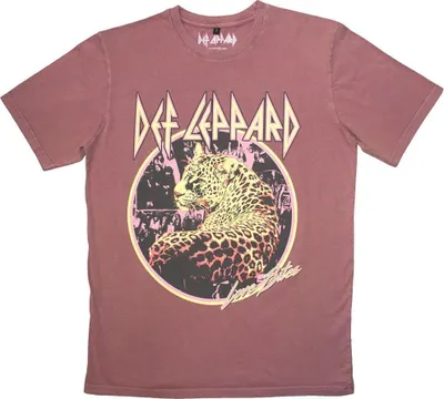 Produktbild von Def Leppard Love Bites Stone Wash Kashmir Red S T-Shirt