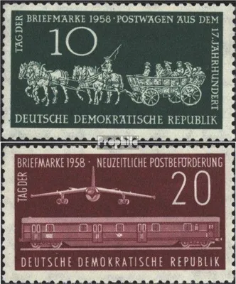 Produktbild von Briefmarken DDR 1958 Mi 660-661 (kompl.Ausg.) postfrisch Tag der Briefmarke