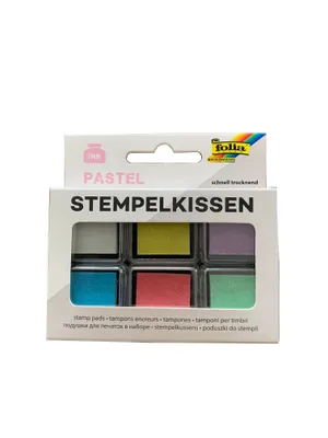 Zdjęcie produktu dla folia 30181 zestaw tuszów folia "Pastel", 6 różnych kolorów