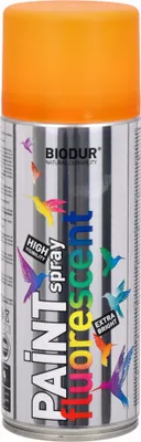 Produktbild von Biodur | Sprühlack - Orange (RAL 3024) - 400ml, Fluorlack, Sprühfarbe, Acryllack, Fluoreszierend, Lackspray