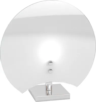 Obrázek produktu pro Clover Contemporary Abatjour Metal Chrome Glass White 1 Light G9
