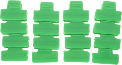 Produktbild von 40 robuste PP-Filmclips als Fixierset für Gewächshausfolie und Folientunnel, 16 mm und 11 mm, mit Schnappverschlüssen für den Garten