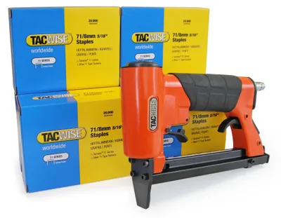 Imagen del producto de Tacwise 1189 A7116V: Grapadora neumática para tapicería, con 120.000 grapas