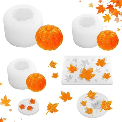 Obrázok produktu pre 6 silikónových foriem na Halloween a Thanksgiving