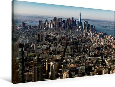 Produktbild von Calvendo  Textil-Leinwand 90 cm x 60 cm quer New York  Stadtübersicht, Krause Kurt; 7335486