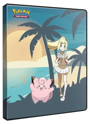Imagen del producto de Portafolio con 4 compartimentos, diseño de Lillie y Clefairy, marca Ultra PRO (Pokémon)