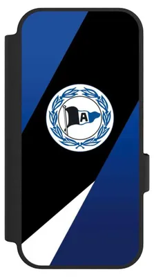 Produktbild von NIVOCASE Klapphülle für Google Pixel 10  Handyhülle aus Kunst Leder NIVOflip schwarz Arminia Bielefeld DSC Offizielles Lizenzprodukt