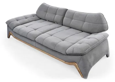 Immagine prodotto di Divano imbottito grigio di design a 3 posti soggiorno a tre posti divano elegante