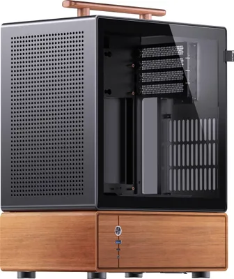 Produktbild von JONSBO T7 PC-Gehäuse, Midi-Tower, mATX, Tempered Glass - schwarz