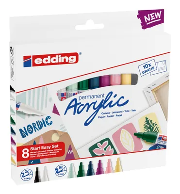 Zdjęcie produktu dla EDDING Marker akrylowy Start Easy Set nordic 8Stück
