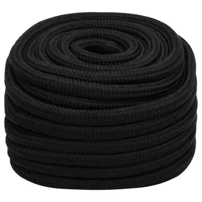 Produktbild von vidaXL Arbeitsseil Schwarz 25 mm 50 m Polyester