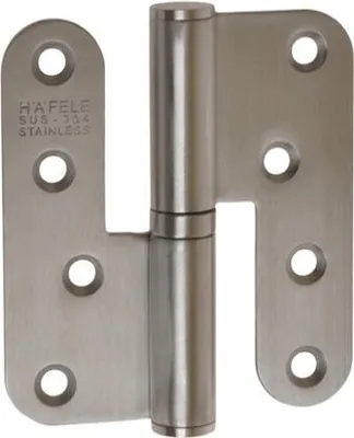 Produktbild von Scharnier MHA478 100x89 Edelstahl matt, rechts