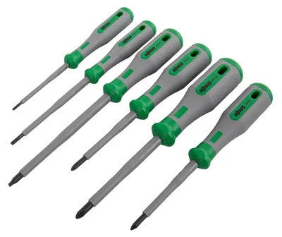 Produktbild von WAGO VDE Schraubendreherset, 1000 V, isolierter zwei Komponentengriff, Set 6-tei