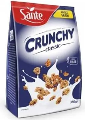 CRUNCHY NATURALNE Z PEŁNEGO ZIARNA OWSA CHRUPIĄCE MUSLI 350G SANTE