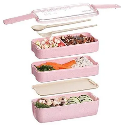 Produktbild von Lunchbox mit 3 Fächern - 900 ml Fassungsvermögen