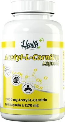 Produktbild von Health+ Acetyl-L-Carnitin 120 Kapseln