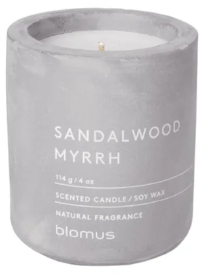 Imagen del producto de blomus 65652 Duftkerze SANDALWOOD MYRRH grau Sandelholz, Myrrhe