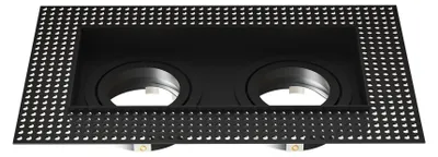 Image de Ledvion spot encastrable LED carre noir dimmable douille GU10