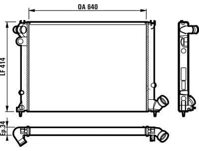 Produktbild von VALEO Kühler, Motorkühlung  731382