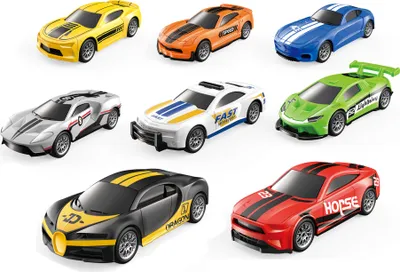 Produktbild von Rückzug-Rennwagen, 4 Stück, 7 cm