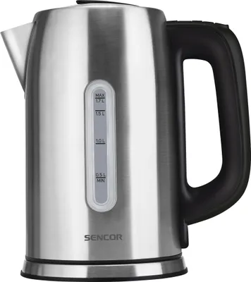Obrázek produktu pro SENCOR SWK 1760BK Rychlovarná konvice s regulací teploty, objem 1,7 l, příkon 2 400 W, funkce udržování teploty po dobu 240 min, oboustranný vodoznak, středový 360° konektor