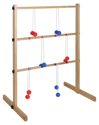 Productafbeelding van Relaxdays, laddergolfspel, werpspel voor de tuin, buitenspeelgoed voor kinderen, laddergolfspel, AI-gegenereerde afbeelding