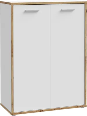 Produktbild von Furniture24 Aktenschrank Mit 2 Türen Weiß/Artisan Keflavik Kflk321-C881 Schrank