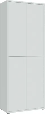 Produktbild von Forte ALICE SPRINGS Schuhschrank 70 80, moderner Flurschrank mit 4 Türen und 8 Einlegeböden, Holzwerkstoff, Secret Grey, 74,5 cm breit x 191,9 cm hoch x 34,9 cm tief