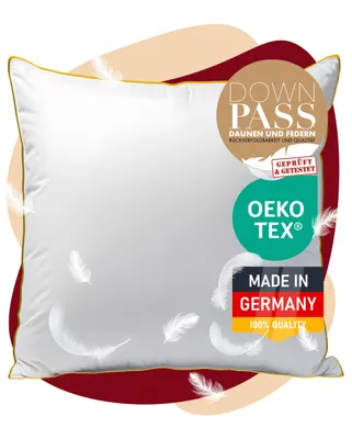 Produktbild von Daunenkissen  Germany - 3-Kammer-Daunenkissen - Kopfkissen mit Daunen & Federn - weiches Federkissen - Kissen 80x80