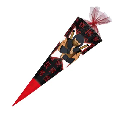 Produktbild von Schultüte / Zuckertüte / 85cm / eckig / "Ninja Fighter"