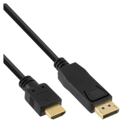 Obrázok produktu pre InLine 17187, 0,3 m, DisplayPort, Typ HDMI (štandard), Samec, Samec, Priamy