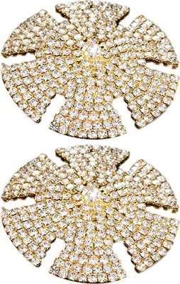 Produktbild von 1 Paar Brustwarzenaufkleber y Adhesive Luxus Wiederverwendbare Klebrige Geschenk Glänzende Strasssteine Eingebettete Brustabdeckung Pasties Körperschmuck