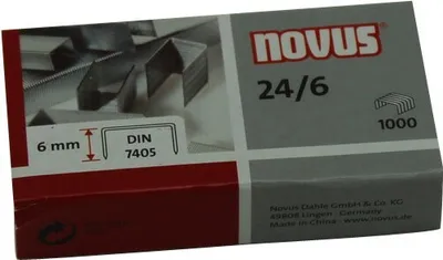 Produktbild von F.Heftklammern verzinkt 1000er 24/6
