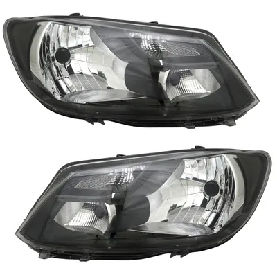 Produktbild von TYC Scheinwerfer Set für VW Caddy 3 2K 2013-2015 H4 Schwarz LWR Stellmotor TYC