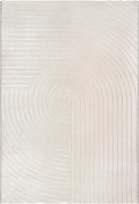 Produktbild von Teppich Wohnzimmer Modern Stil Glänzend Beige Grau