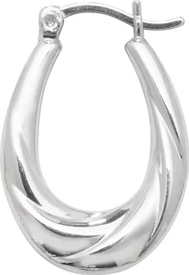 Produktbild von Klassische 925 Sterling Silber Damen - Paar Creolen - 25mm*17mm; TRS22660