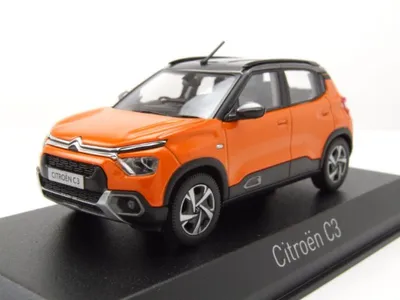 Produktbild von Norev 155222 Citroen C3 2021 orange grau 1:43
