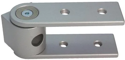 Zdjęcie produktu dla Zawias obrotowy 180° – lakierowany na kolor aluminium – solidny i trwały