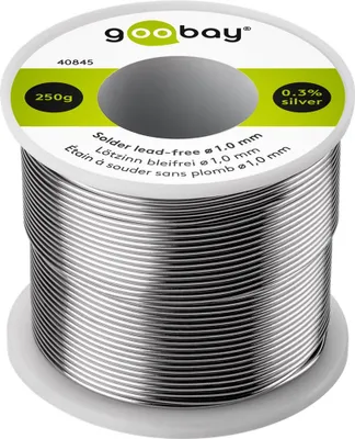 Produktbild von goobay Profi Lötzinn bleifrei 250 g Sn 96,5 %/Cu 0,7% 1 mm