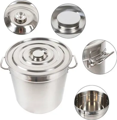 Produktbild von Famanu Kochpfanne Hoch Ø37cm - 35 Liter - Aluminium - Für Gastronomie & Profiküchen