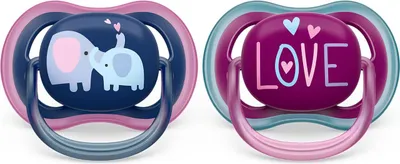 Produktbild von Philips AVENT ultra air SCF349/22 Schnuller 18 Monate +, Klassischer Babyschnuller, Kieferorthopädisch, Silikon, Junge/Mädchen, Spülmaschinenbeständig