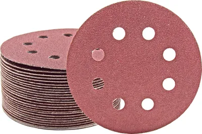 Produktbild von MioTools Fox Klett-Schleifscheiben, 115 mm, 8-Loch, f. Exzenterschleifer, Normalkorund (25 Stk.) K36