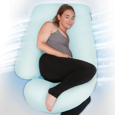 Image de Coussin de grossesse en forme de U, coussin de soutien corporel respirant, pour la relaxation