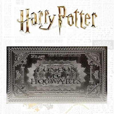Produktbild von FaNaTtik Harry Potter Replik Hogwarts Train Ticket Limited Edition (versilbert) FNTK-THG-HP25